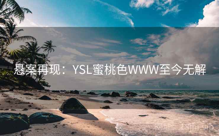 悬案再现：YSL蜜桃色WWW至今无解