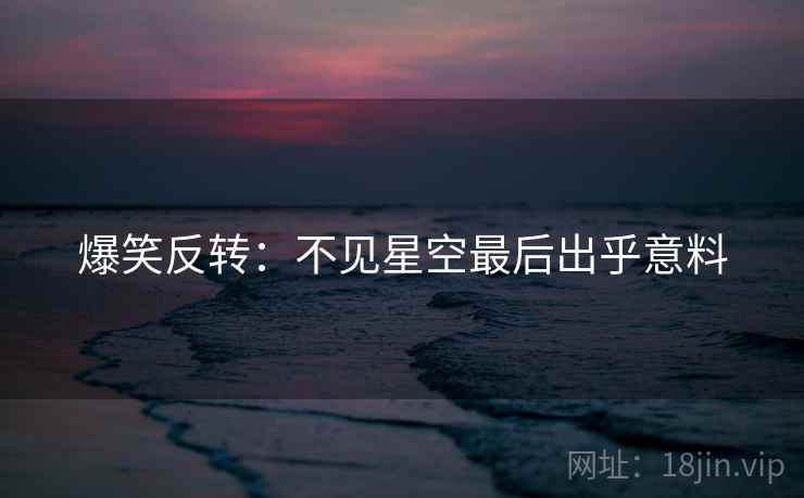 爆笑反转:不见星空最后出乎意料 爆笑反转:不见星空最后出乎意料