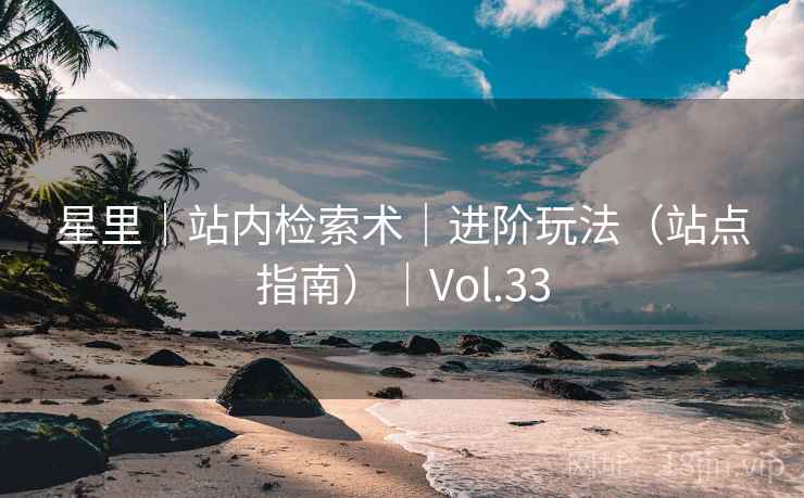 星里|站内检索术|进阶玩法(站点指南)|Vol.33 星里|站内检索术|进阶玩法(站点指南)|Vol.33